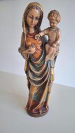 Beeldje, Madonna met kind - 25 cm - Hout, Antiek en Kunst