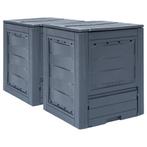 Grijze Compostbakken (2x260L) - Retour Deal - Superkoop!, Tuin en Terras, Verzenden, Compostbak
