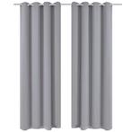 vidaXL Gordijnen met metalen ringen verduisterend 135x175, Huis en Inrichting, Verzenden, Nieuw