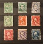 Verenigde Staten 1870/1911 - 9 oude Amerikaanse postzegels, Postzegels en Munten, Gestempeld