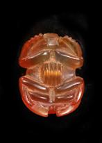 Égypte ancienne, période tardive Cornaline Scarab avec des