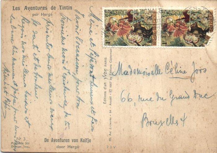Kuifje, Tin Tin - Ansichten , Verzamelplaatjes 19,5/12,5cm ,, Verzamelen, Postkaarten | Buitenland
