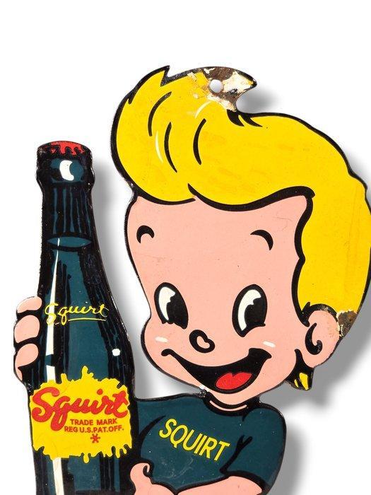 Squirt - Emaille plaat - Emaille, Antiek en Kunst, Antiek | Wandborden en Tegels