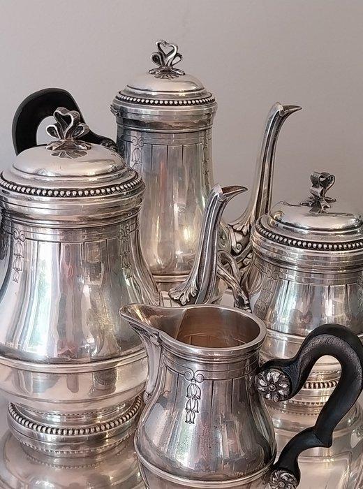 Durousseau & Raynaud - Koffie- en theeservies (4) -, Antiek en Kunst, Antiek | Overige Antiek