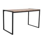 Statafel | Hout/Staal | Acaciahout Blad | Zwart Frame |, Verzenden, Nieuw in verpakking
