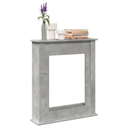 vidaXL Haardombouw 75x20x87,5 cm bewerkt hout betongrijs, Huis en Inrichting, Kachels, Nieuw, Verzenden