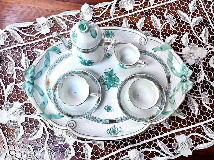 Herend - Koffieservies (7) - Porselein - Apponyi - Chinese, Antiquités & Art, Antiquités | Meubles | Tables