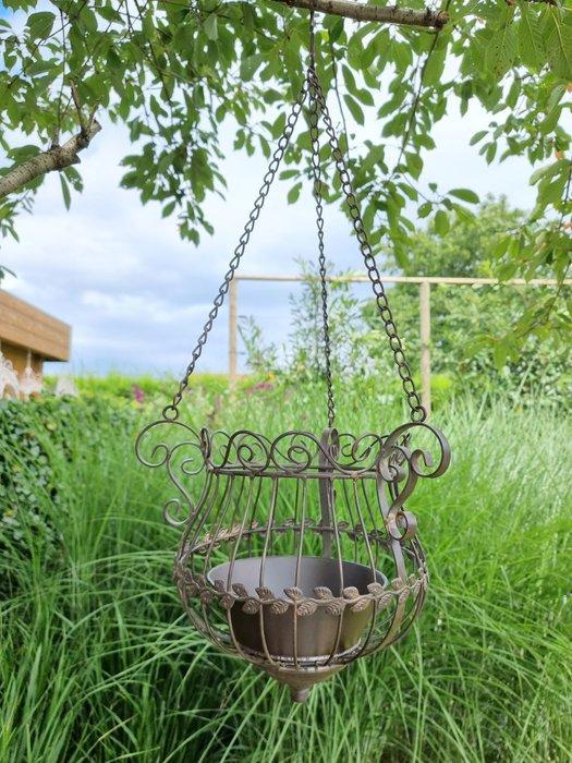 Flower basket - Mand - IJzer, Antiek en Kunst, Kunst | Designobjecten