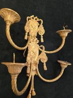 Wandkandelaar (2) - Verguld brons, Antiek en Kunst