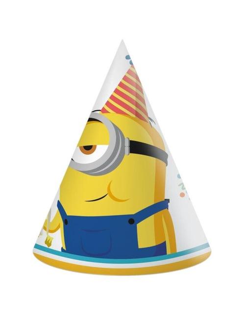 Minions Feesthoedjes The Rise Of Gru 6st, Hobby en Vrije tijd, Feestartikelen, Nieuw, Verzenden
