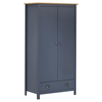 vidaXL Kledingkast Hill 2 deuren 89x50x170 cm massief, Verzenden