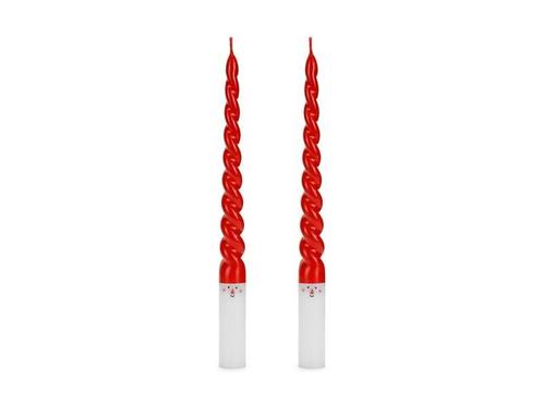 Kaarsen Kerstman 25cm 2st, Hobby en Vrije tijd, Feestartikelen, Nieuw, Verzenden