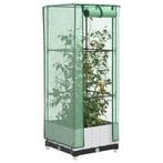 vidaXL Plantenbak verhoogd met kashoes 40x40x123 cm, Tuin en Terras, Verzenden, Nieuw