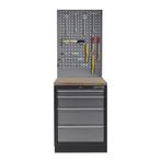 Werkplaatskast met vier laden, hardhouten werkblad +, Ophalen of Verzenden, Nieuw