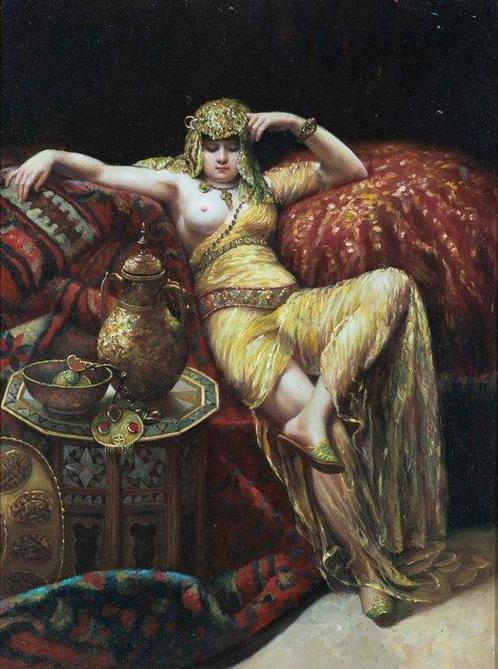 Francisco Masriera y Manovens (1842-1902), Naar - A filla do, Antiek en Kunst, Kunst | Schilderijen | Klassiek