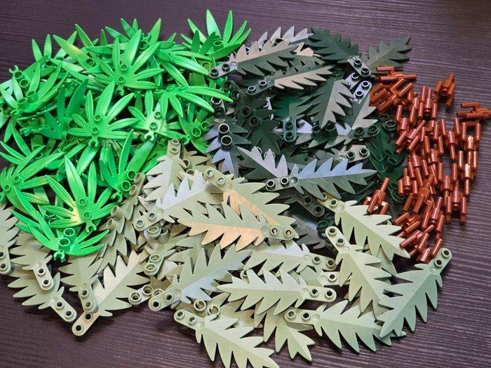 Lego Stenen - New Leaves Mix 21 - 100pcs + 25 Palm Tops, Kinderen en Baby's, Speelgoed | Duplo en Lego