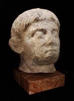 Romain antique - Tête de Julius Claudius en calcaire (10BC /