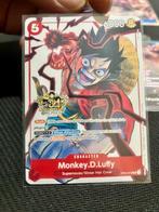 Bandai - 4 Card - One Piece - Monkey D. Luffy Alternate art,, Hobby en Vrije tijd, Nieuw