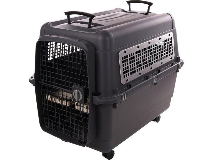 Flamingo Lanta - Reisbench hond XL - Transportbox met wielen, Dieren en Toebehoren, Transportboxen, Zo goed als nieuw, Verzenden