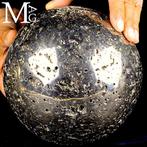 Sphère massive en pyrite - Sphère de pyrite naturelle – Mine, Collections