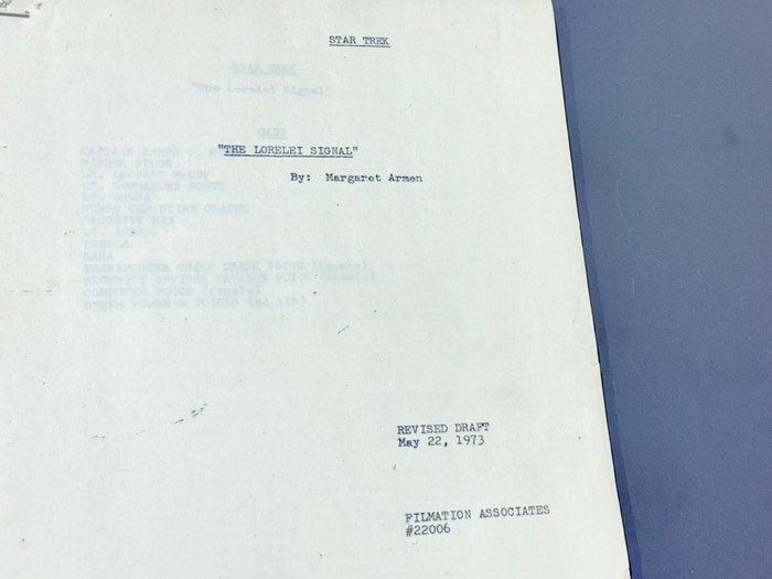 Script - Star Trek: The Animated Series - The Lorelei, Verzamelen, Film en Tv