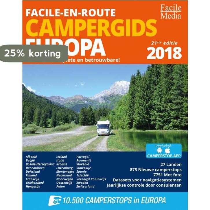 Facile-en-Route Campergids Europa / 2018 / Facile-en-Route, Boeken, Reisgidsen, Gelezen, Verzenden