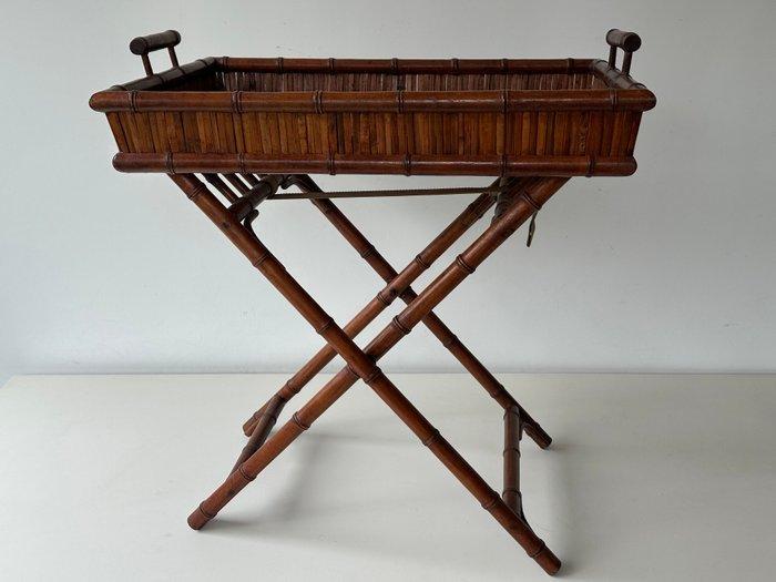 Dienblad - Hout, Bamboe, Rattan - Een nepbamboe, Antiek en Kunst, Curiosa en Brocante