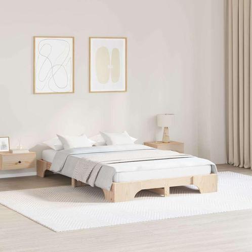 vidaXL Bedframe 120x200 cm Massief Grenen Hout, Huis en Inrichting, Slaapkamer | Bedden, Nieuw, Verzenden
