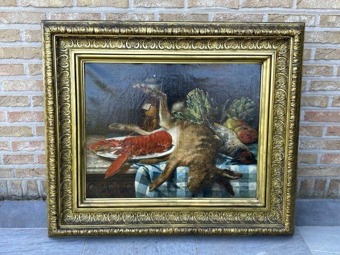 François Florent Van der Wee (1857-1902) - Stilleven, Antiek en Kunst, Kunst | Schilderijen | Klassiek