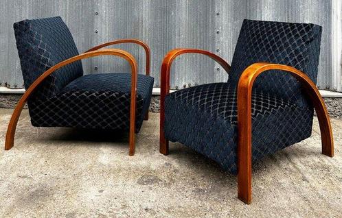 French Art deco Armchairs - Fauteuil (2) - Volledig, Antiek en Kunst, Kunst | Designobjecten