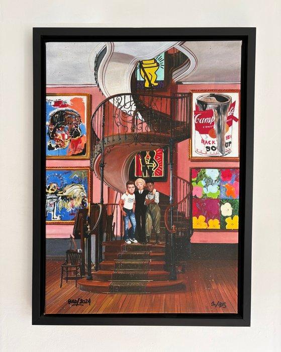 Gully (1977) - Keith, Andy, Jean-Michel meet Basquiat,, Antiek en Kunst, Kunst | Schilderijen | Modern