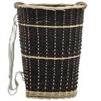 vidaXL Houtmand met draagriemen 50x44x58 cm natuurlijk, Tuin en Terras, Brandhout, Verzenden