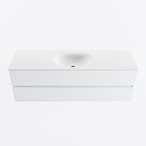 MONDIAZ VICA 150cm badmeubel onderkast Talc 2 lades., Doe-het-zelf en Bouw, Sanitair, Overige typen, Nieuw, Ophalen of Verzenden