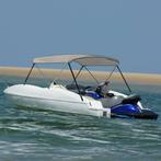 vidaXL Biminitop 2 bogen 180x130x110 cm grijs, Watersport en Boten, Verzenden, Nieuw