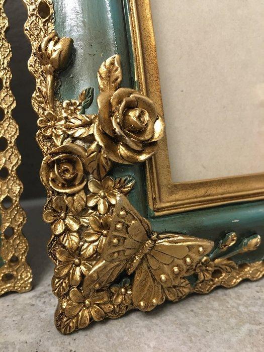 Lijst (2) - Glas, Hars - VLINDER< ROOSJES LIJSTEN, Maison & Meubles, Maison & Meubles | Autre