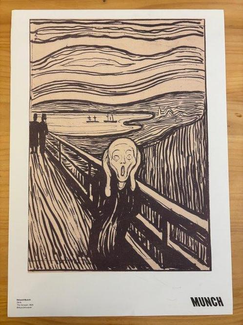 Edvard Munch - The Scream, Antiek en Kunst, Kunst | Tekeningen en Fotografie