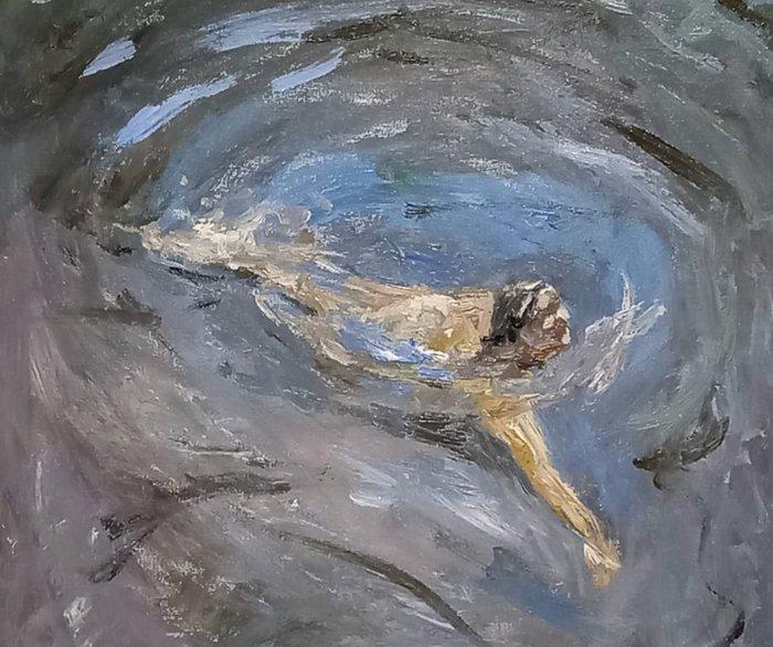 GONZHO - Azul (No reserve), Antiek en Kunst, Kunst | Schilderijen | Modern