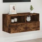 vidaXL Tv-wandmeubel 60x30x30 cm bewerkt hout gerookt, Huis en Inrichting, Kasten |Televisiemeubels, Verzenden, Nieuw