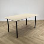 Eromes kantinetafel 160x80 cm, Ahorn blad  - antraciet poten, Bureau
