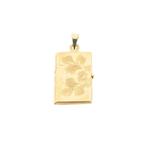 Vintage gouden medaillon hanger | Floraal design, Handtassen en Accessoires, Bedels, Ophalen of Verzenden, Gebruikt, Goud, Overige merken