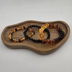 Baltic Sea AMBER Armbandenset – Goud, Kers en Zwart