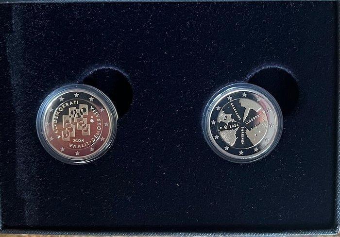 Finland. 2 Euro 2024 Stemmen voor Democratie +, Postzegels en Munten, Munten | Europa | Euromunten