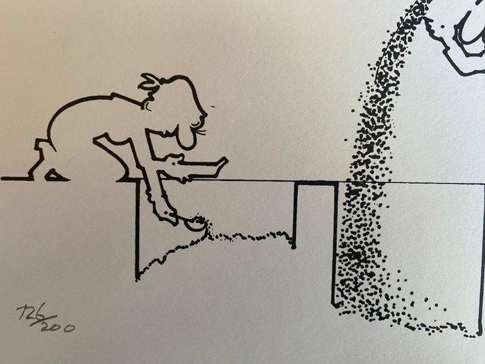 Cavandoli, Osvaldo - 1 Offset Print - La Linea - The grain, Boeken, Strips | Comics