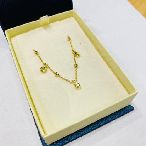 Halsketting - 18 karaat Geel goud - Hanger met hangers 18k, Handtassen en Accessoires, Kettingen