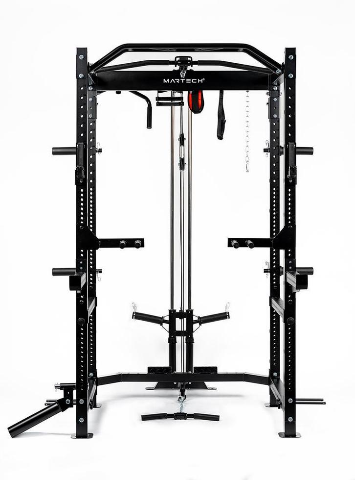 Martech M1 power cage set + alle attachments LAT PUL, Sport en Fitness, Fitnessmaterialen, Nieuw, Verzenden