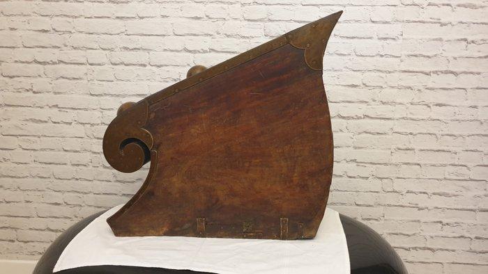 Boeg van een boot uit Kerala - Hout, Koper - India - Eerste, Antiek en Kunst, Kunst | Niet-Westerse kunst