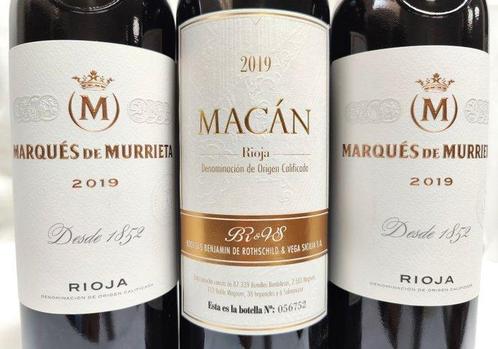2019 Vega Sicilia & Benjamin de Rothschild, Macán & 2019, Verzamelen, Wijnen