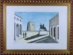 Giorgio De Chirico (1888-1978) - Piazza dItalia con statua
