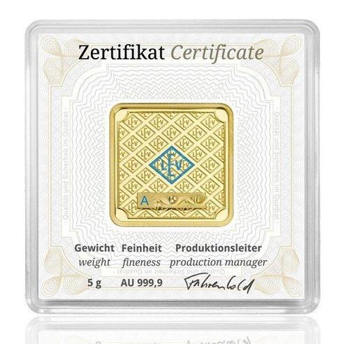 5 grammes - Or .999 - Geiger Edelmetalle - Scellé & avec, Postzegels en Munten, Edelmetalen en Baren