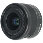 Canon EF-M 15-45mm F/3.5-6.3 IS STM zwart occasion, Verzenden, Zo goed als nieuw